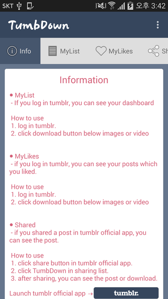 Imagen 0 para TumbDown for Tumblr