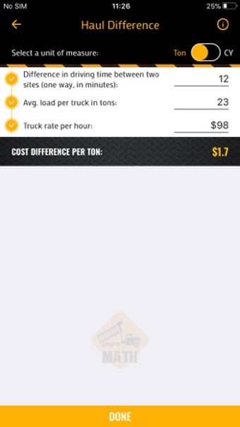 Image 0 for Dump Truck Math