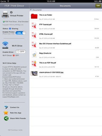 Image 1 for PDF Print Driver for iPad