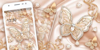 Image 3 for Rose Gold Diamond Butterf…