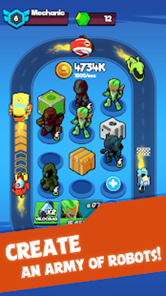 Imagen 1 para Merge Robots - Idle Tycoo…