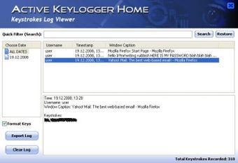 Image 0 for Active Key Logger