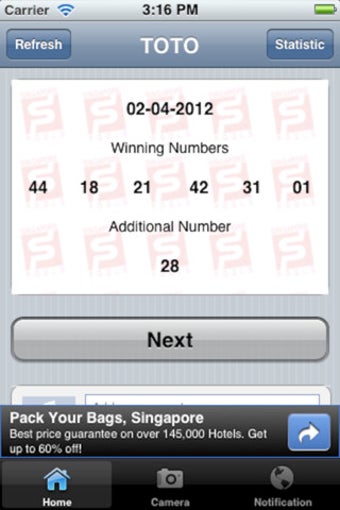 Image 0 for SG Live TOTO 2