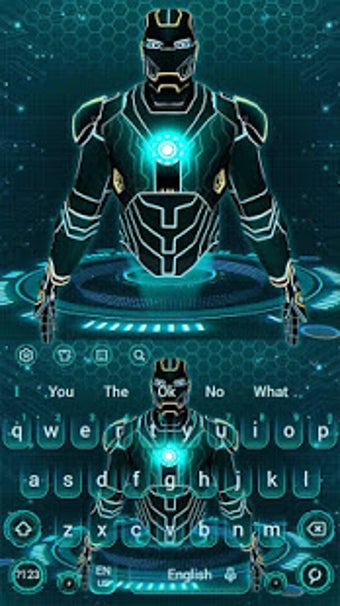 Imagen 0 para Blue Neon Hero Keyboard
