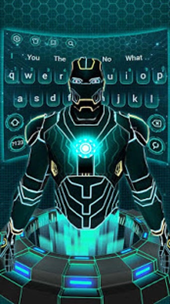 Imagen 1 para Blue Neon Hero Keyboard