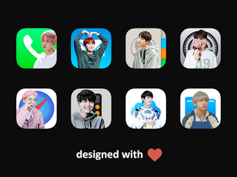 Imagen 0 para iOS 14 Icon Pack (BTS EDI…