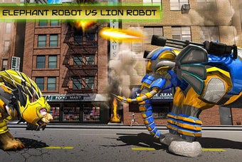 Image 1 for Elephant Robot Vs Lion Ro…