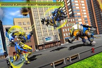 Image 0 for Elephant Robot Vs Lion Ro…