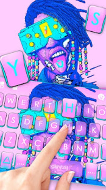 Image 2 for Bright Cyberpunk Keyboard…