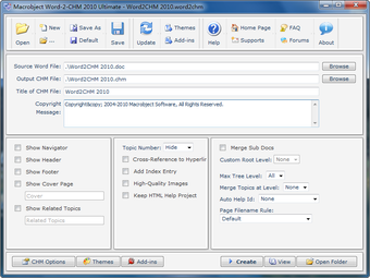 Image 0 for Word to CHM Help Ultimate…