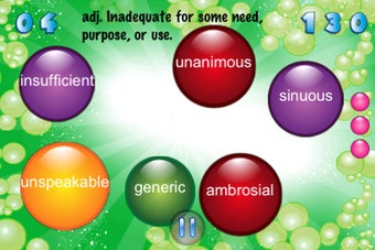Image 2 for Vocabulary Bubble FREE