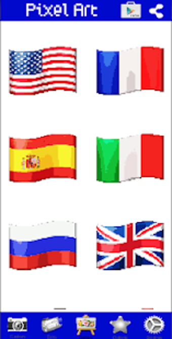 Image 3 for Pixel Art Flags Color By …