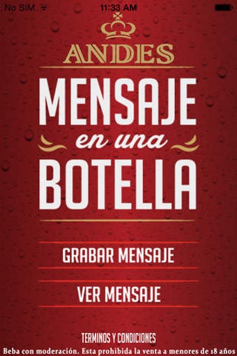 Imagen 0 para Andes Botella App