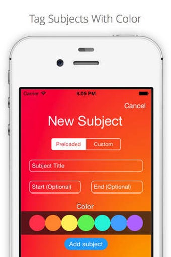 Image 0 for Subjects - School Timetab…