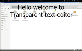 Image 0 for Transparent Text Editor