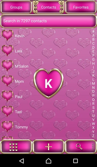 Imagen 1 para Pink Love EX Dialer theme