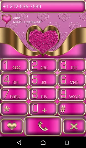Imagen 2 para Pink Love EX Dialer theme