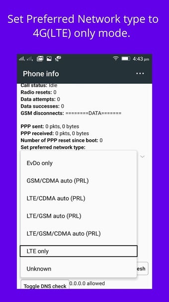 Image 2 for 4G Only Network Mode