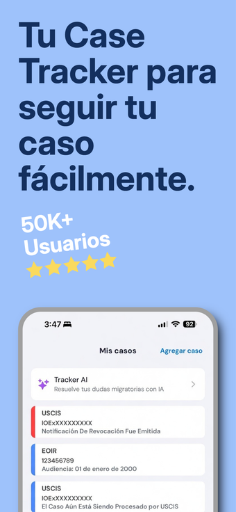 Imagen 0 para MigraUSA Case Tracker