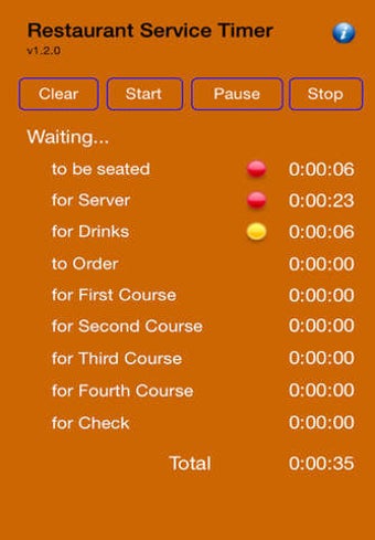 Image 0 for Restaurant Service Timer