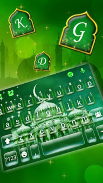 Image 1 for Eid Mubarak Keyboard Them…