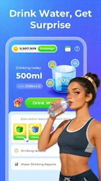 Imagen 0 para DrinkLite:Water  Step Tra…