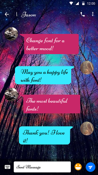 Image 0 for Color Galaxy Font for Fli…