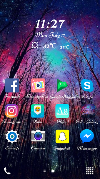 Imagen 0 para Color Galaxy Font for Fli…