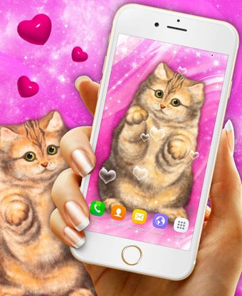 Imagen 1 para Cute Cat Live Wallpaper