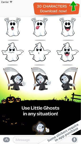 Imagen 0 para Little Ghosts   funny Sti…