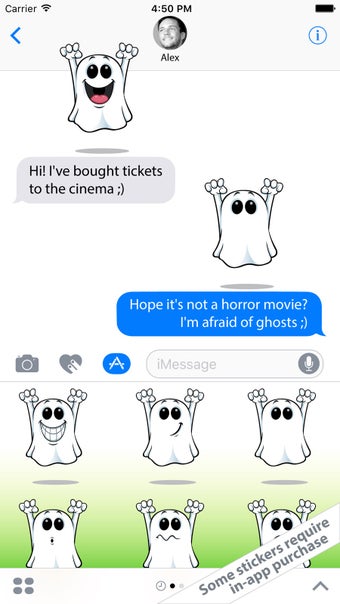 Imagen 1 para Little Ghosts   funny Sti…