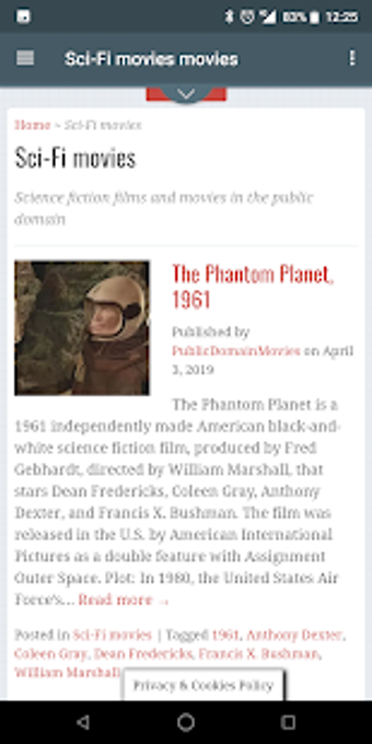 Imagen 1 para Sci-Fi Movies - Free Scie…