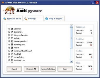 Imagen 2 para Arovax AntiSpyware