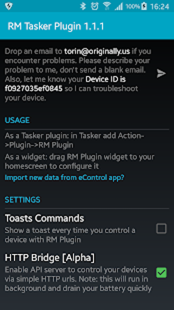 Imagen 1 para Broadlink RM Plugin Lite