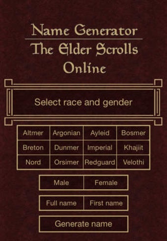 Image 0 for Name Generator for The El…