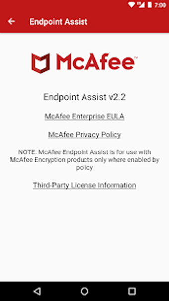 Image 0 for McAfee Endpoint Assistant