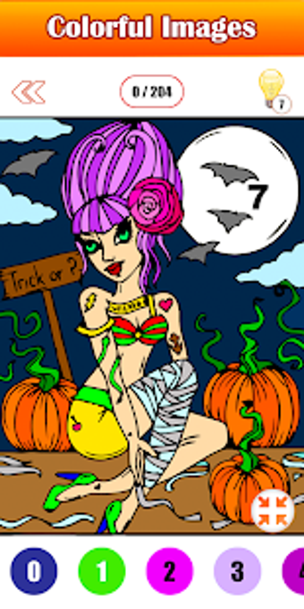Image 1 for Adult Halloween Color By …