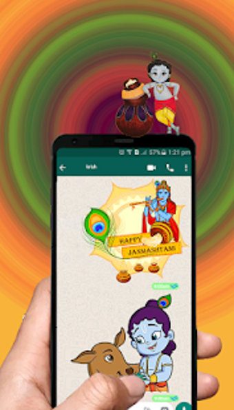 Image 1 for krishna sticker for whSti…