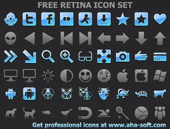 Image 0 for Free Retina Icon Set