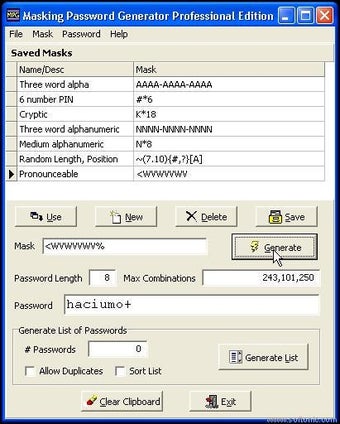 Imagen 0 para Masking Password Generato…