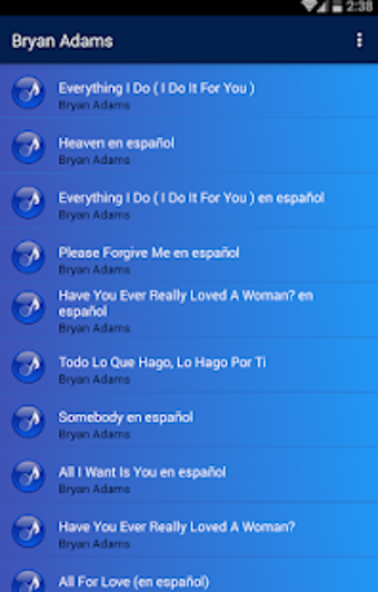 Image 0 for Bryan Adams Popular Songs…