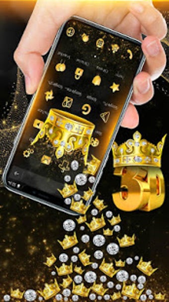 Image 2 for Luxury Golden Crown 3D