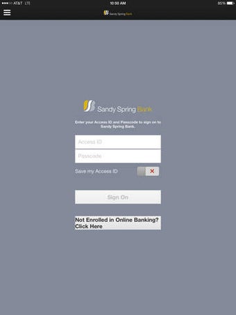 Image 0 for Sandy Spring Bank iPad Ve…