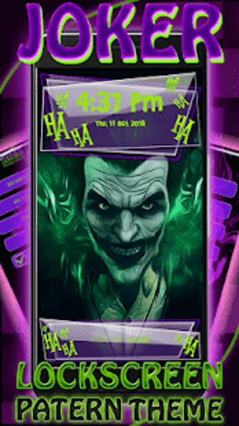 Imagen 3 para Joker Pattern Lock Screen