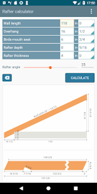 Imagen 2 para Rafter estimator for roof…