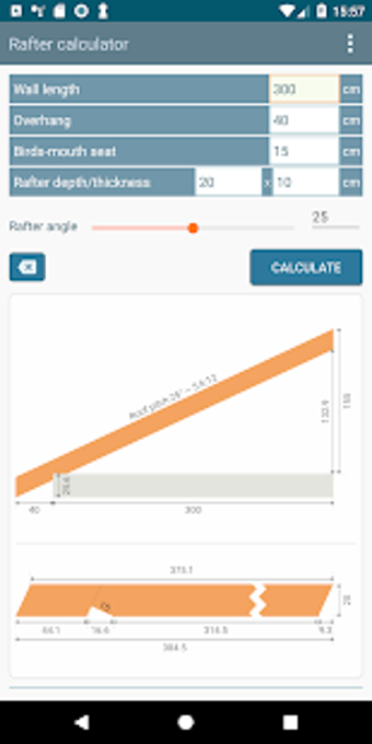 Imagen 1 para Rafter estimator for roof…