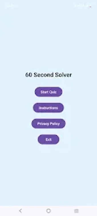 Image 0 for 60 Second Solver
