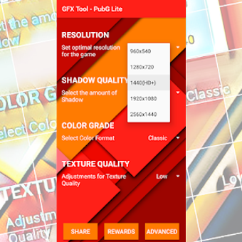 Imagen 1 para GFX Tool for PUBG LITE GA…