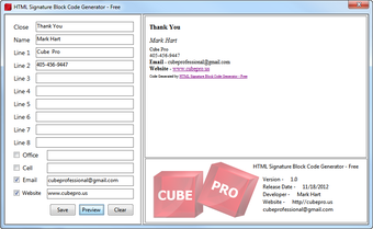 Image 2 for HTML Signature Block Code…