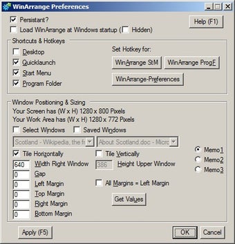 Image 0 for WinArrange